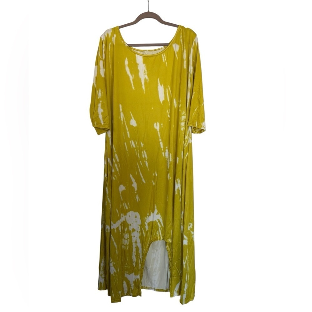 Yellow Tie Dye Midi Dress – Size 5X (New Without Tags) - Picture 2 of 7